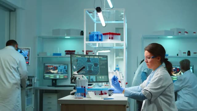 Technician working in Lab